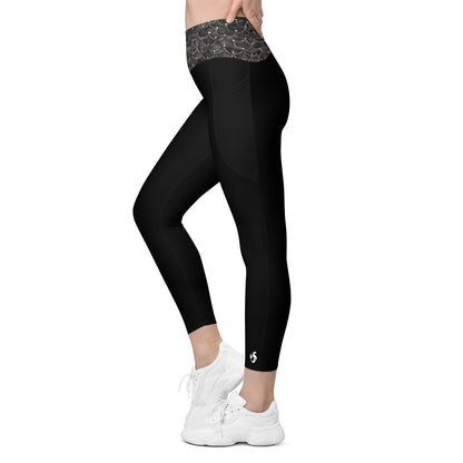 Midnight Swim Leggings with pockets
