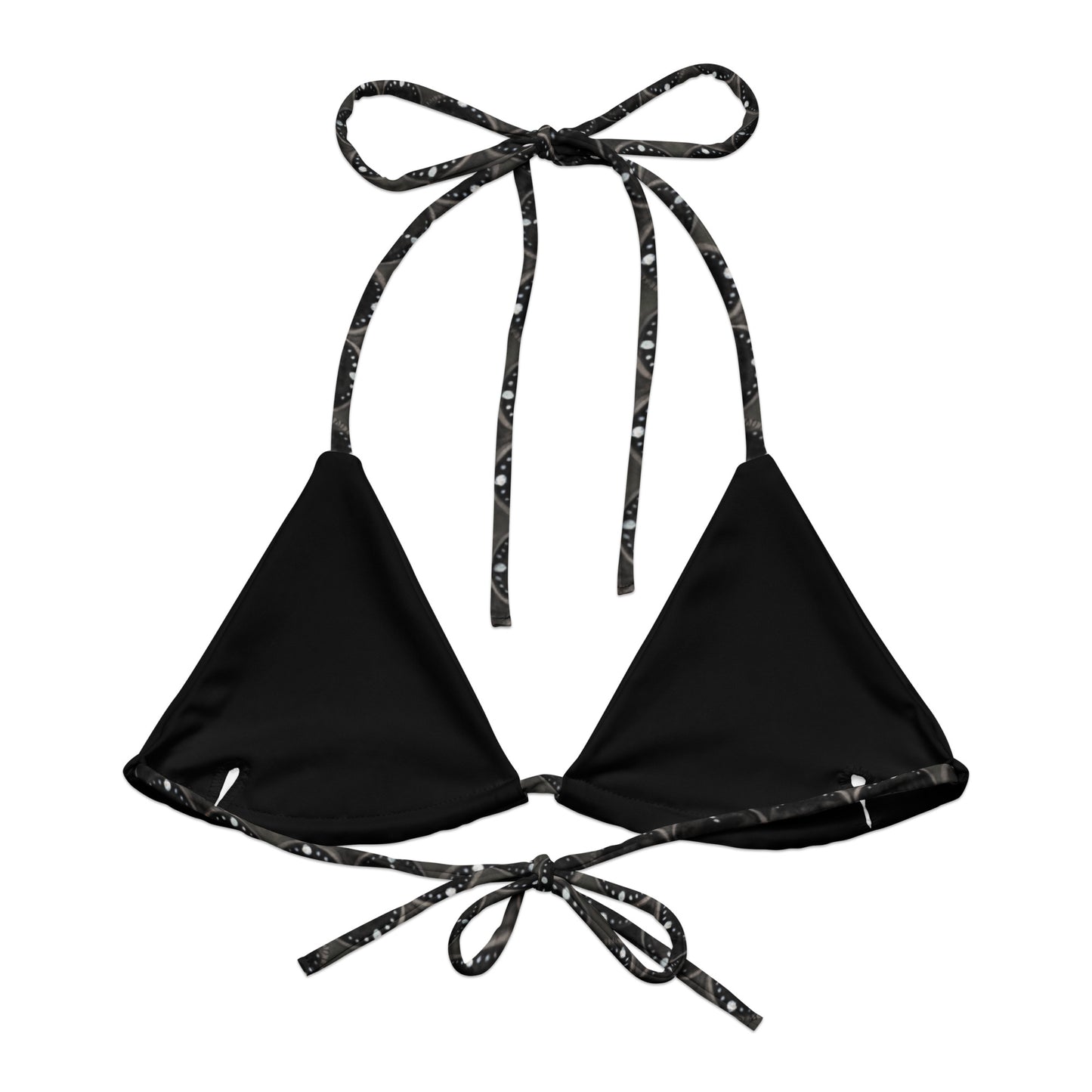 Midnight Swim recycled string bikini top