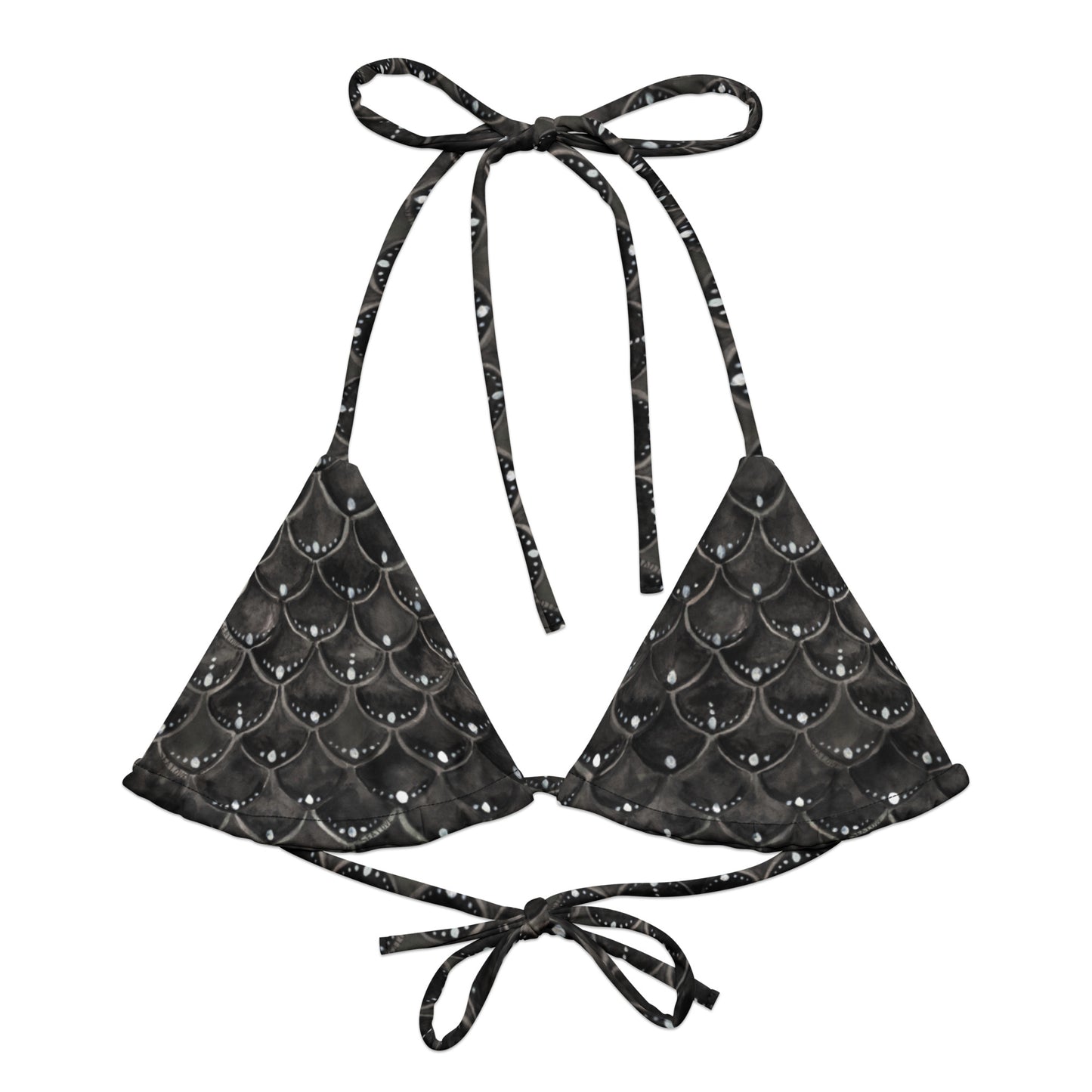 Midnight Swim recycled string bikini top